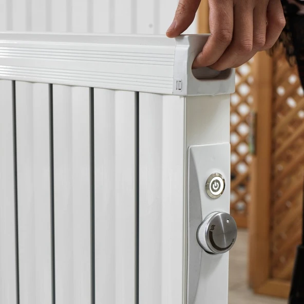 Alveon Elektrikli Yağlı Radyatör Brn-11 Beyaz - Resim 2