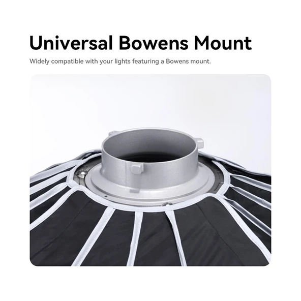 Ulanzi 90 cm Bowens Mount Parabolic Softbox L055 - Resim 4