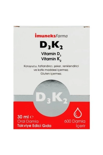 Imuneks Farma D3k2 Damla 30 ml ürün görseli 1