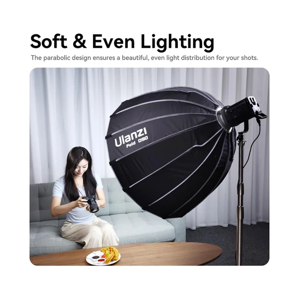 Ulanzi 90 cm Bowens Mount Parabolic Softbox L055 - Resim 2
