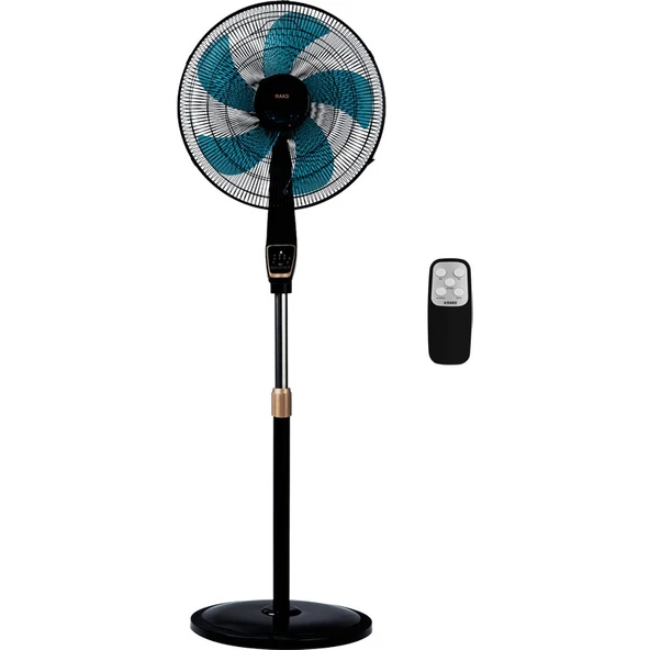 Raks Sf 18 Curve Özel Tasarım Gövde Ayaklı Vantilatör Siyah ürün görseli