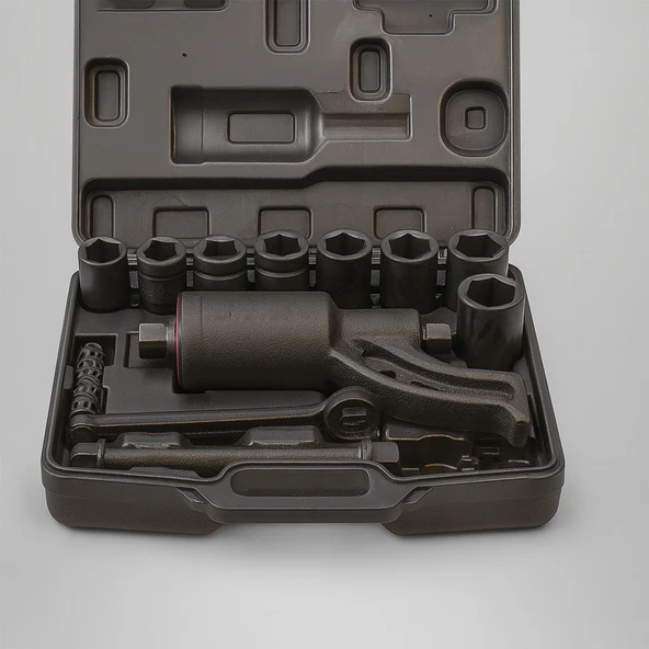 Mekanik Tork Artırıcı Lokma Seti 1'' 4800 Nm Yüksek Güç Ağır Hizmet Profesyonel Takım Seti - Resim 4