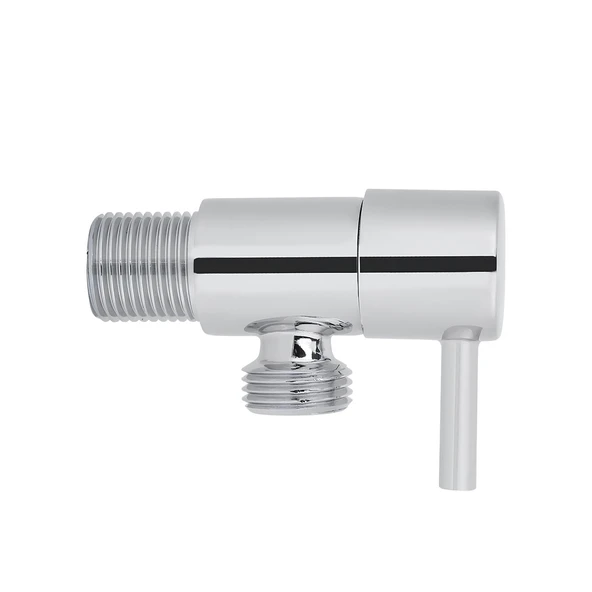 1 Adet Alafranga Flex Hortum Bağlantı Ara Musluk Klozet Aç Kapa Taharet Musluğu Metal Rezervuar Wc - Resim 4