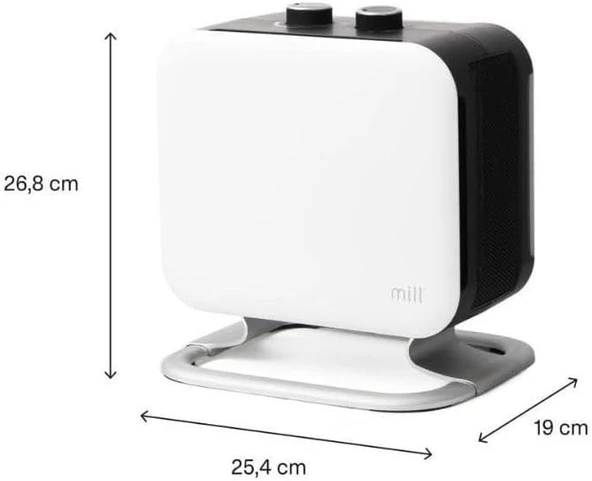 Mill Fan Isıtıcı 1800 W-Beyaz - Resim 2