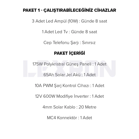 Urla Solar 600W POLİKRİSTAL PAKET SİSTEM (PAKET 1) - Resim 2