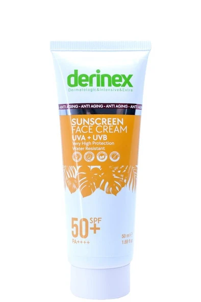Derinex Yaşlanma Karşıtı SPF 50+ Güneş Koruyucu Krem 50 mL ürün görseli 1