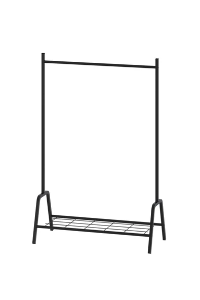 Bofigo Konfeksiyon Askısı Ayaklı Askılık Elbise Askılığı Raflı Askılık Venüs Siyah - Resim 4