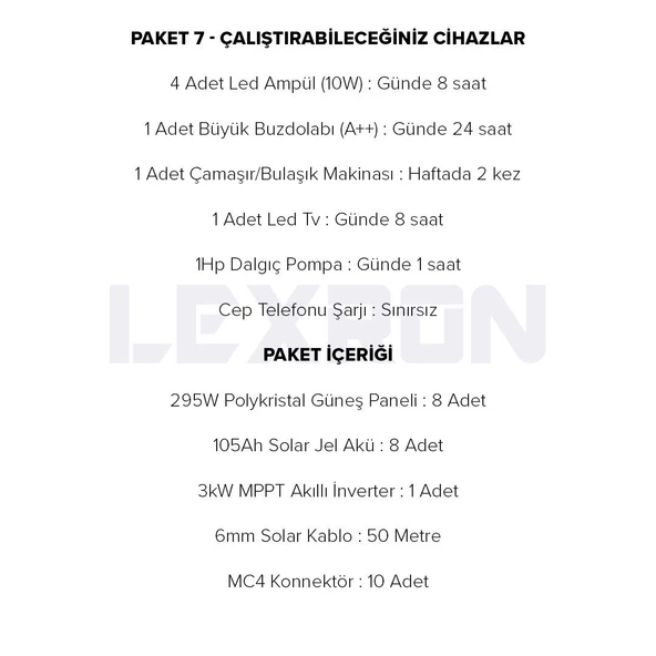Urla Solar 3kW POLİKRİSTAL PAKET SİSTEM 3 (PAKET 7) - Resim 2