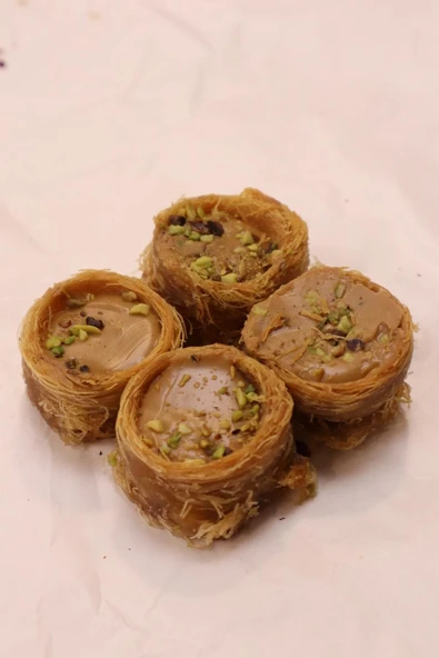 Öz Altın Kayısı Lotuslu Kadayıflı Bülbül Yuvası 1 KG - Resim 3