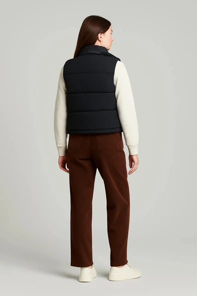 Yelek, Tişört ve Kot Kombinli Üçlü Takım - Resim 3