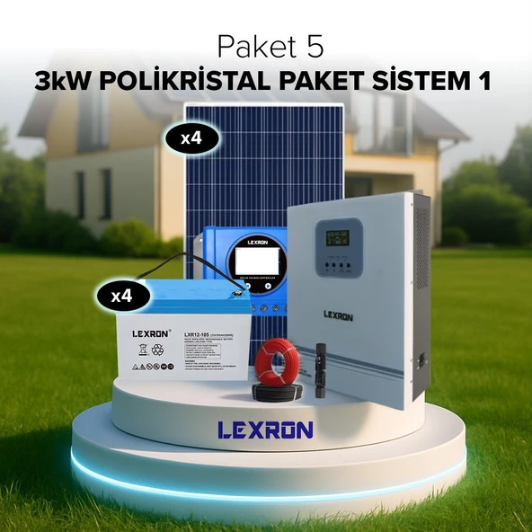 Urla Solar 3kW POLİKRİSTAL PAKET SİSTEM 1 (PAKET 5) ürün görseli 1