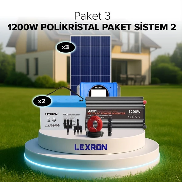 Urla Solar 1200W POLİKRİSTAL PAKET SİSTEM 2 (PAKET 3) ürün görseli 1