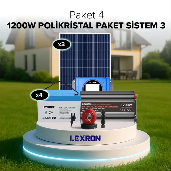 Urla Solar 1200W POLİKRİSTAL PAKET SİSTEM 3 (PAKET 4) ürün görseli 1