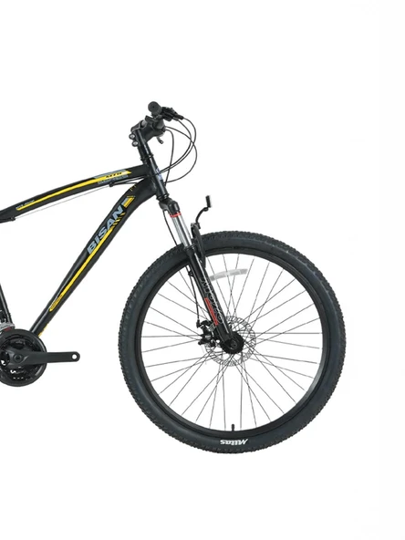 Bisan MTS4600 26 Jant 21 Vites 44cm Kadro  Mekanik Disk Mat Siyah/Sarı Dağ Bisikleti - Resim 2