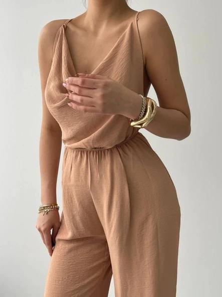 Darcy Sırt Dekolteli Tulum - Resim 5