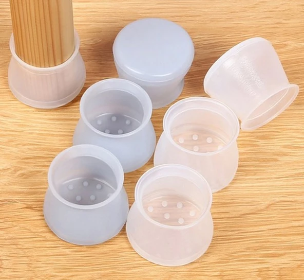 Masa ve Sandalye Ayak Koruyucu Silikon 12 Adet (5284) ürün görseli