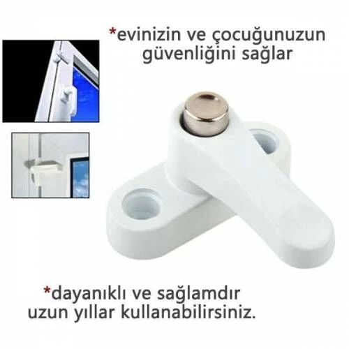 Pvc Kapı Pencere Emniyet Kilidi -  Düğmeli Pimapen Kilidi - ÇELİK ürün görseli