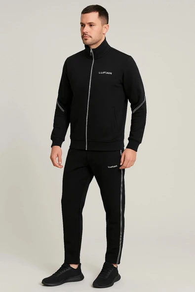 Yan Çizgi Detaylı Eşofman Takımı - Resim 3