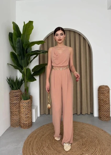 Darcy Sırt Dekolteli Tulum - Resim 4