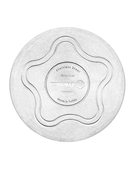 Korkmaz Perla 3 Litre Basık Pilav Tenceresi A1658 24x6,5 Cm - Resim 3