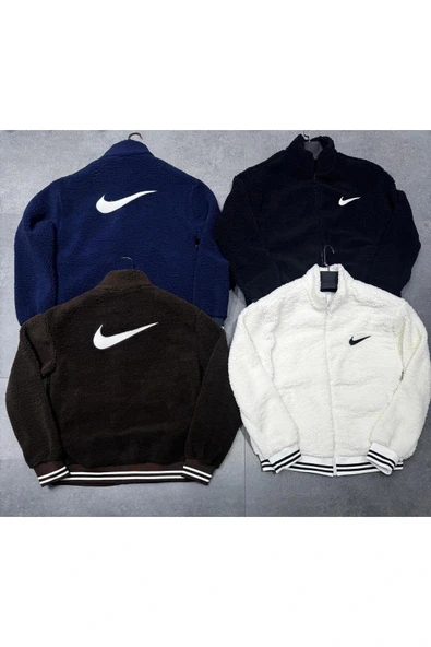 Kuzu Tüylü Peluş Mont - Resim 4