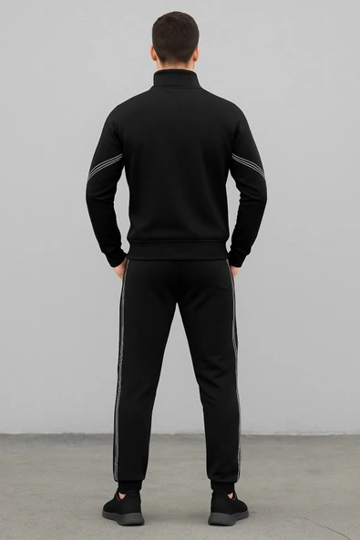 Yan Çizgi Detaylı Eşofman Takımı - Resim 4