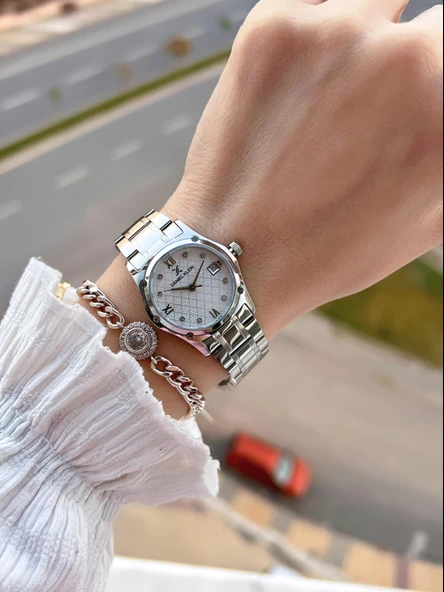 Daniel Klein Çelik Kordon 30 Mt Suya Dayanıklı Kadın Kol Saati+Bileklik BF.GF.14271.1 - Resim 2