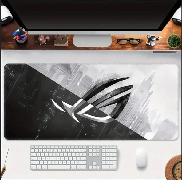 SGE TEKNOLOJİ 85X34 CM OYUN MARKASI TEMALI KAYDIRMAZ TABAN SPEED YÜZEY OYUNCU MOUSE PAD GAMİNG - Resim 2