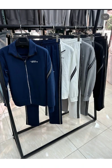 Kol ve Sırt Çizgi Detaylı Eşofman Takım ürün görseli 1