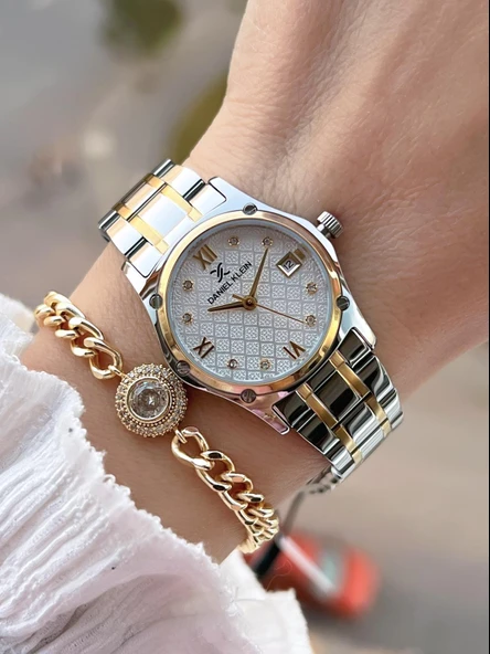 Daniel Klein Çelik Kordon 30 Mt Suya Dayanıklı Kadın Kol Saati+Bileklik BF.GF.14271.3 ürün görseli