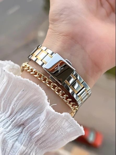 Daniel Klein Çelik Kordon 30 Mt Suya Dayanıklı Kadın Kol Saati+Bileklik BF.GF.14271.3 - Resim 3