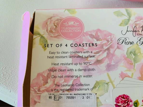 The Leonardo Collection Lesser & Pavey Jennifer Rose Özel Tasarımı Rose Garden Serisi Çiçek Desenli Shabby Chic Gül Bahçesi Porselen Kupa/Mug - Resim 5