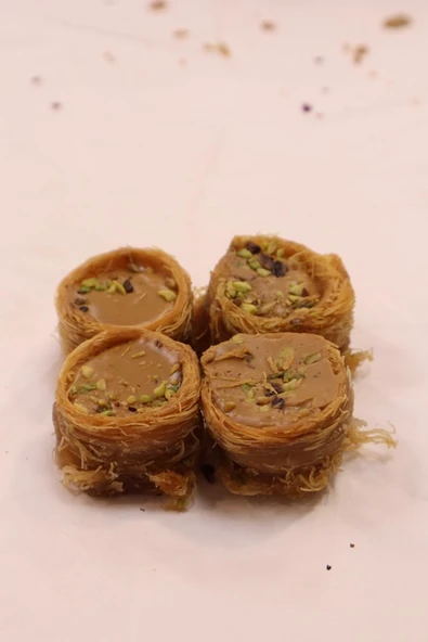 Öz Altın Kayısı Lotuslu Kadayıflı Bülbül Yuvası 1 KG - Resim 2