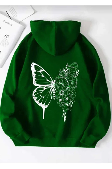 KOZİA OUTDOORS KAPÜŞONLU OVERSİZE UNİSEX SWEATŞHİRT - Resim 4