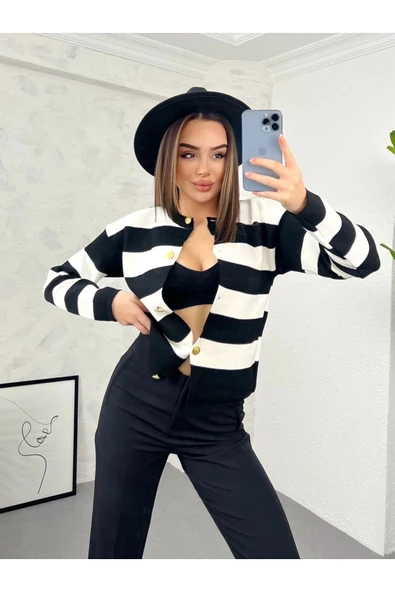 kinoedze Pamuklu Triko Ceket - Resim 3