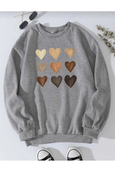 KOZİA OUTDOORS baskılı oyaka  unisex oversize sweatşhirt - Resim 3