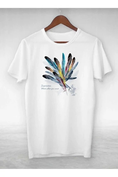 KOZİA OUTDOORS malkoçbey  renkli tüy baskılı t-şhirt - Resim 4