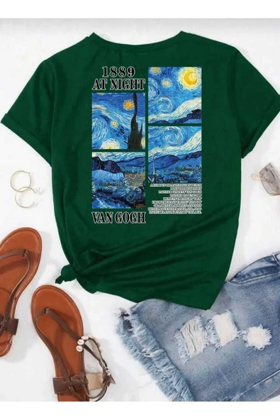 KOZİA OUTDOORS malkoçbey vangoh baskılı t-şhirt - Resim 5