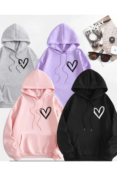 blackbonds 4lü kalp kapşonlü ürün görseli