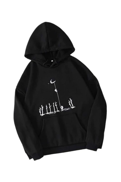 KOZİA OUTDOORS malkoçbey baskılı oversize unisex swetşhirt - Resim 3