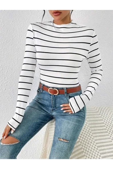 blackbonds çizgili t-shirt blackbonds ürün görseli