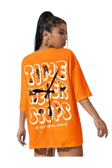 KOZİA OUTDOORS malkoçbey time baskılı oversize basic t-şhirt - Resim 3