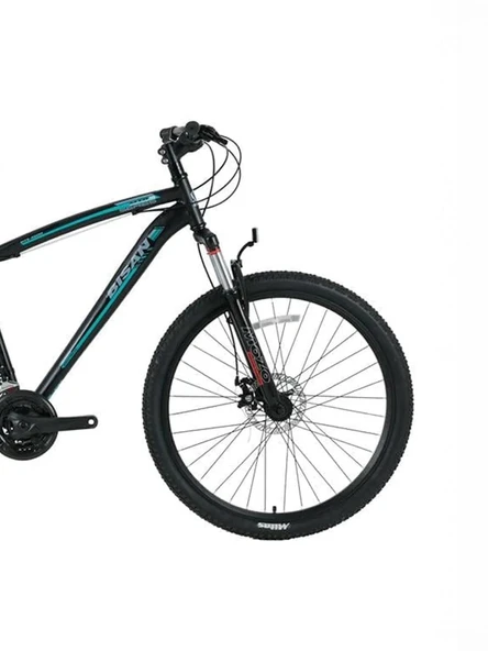 Bisan MTS4600 26 Jant 21 Vites 44cm Kadro  Mekanik Disk Mat Siyah/Yeşil Dağ Bisikleti - Resim 2