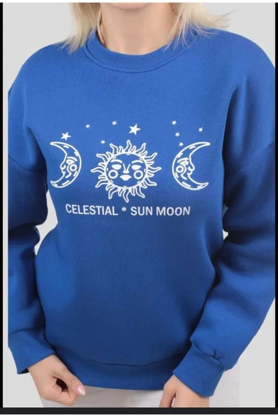 KOZİA OUTDOORS malkoçbey o yaka baskılı oversize unisex sweatşhirt - Resim 2