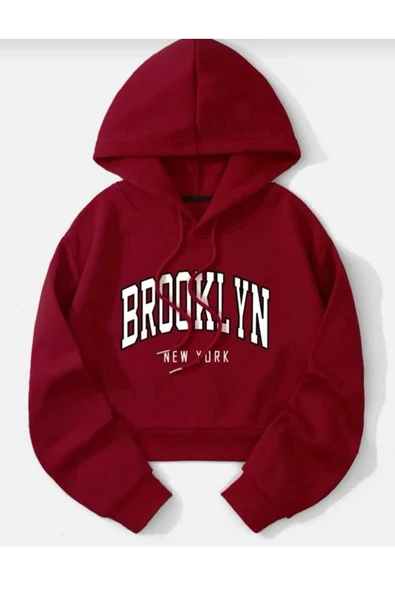 KOZİA OUTDOORS malkoçbey bordo kapüşonlu oversize unisex swetşhirt ürün görseli