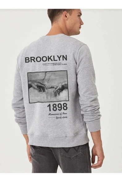 KOZİA OUTDOORS baskılı oyaka  unisex oversize sweatşhirt - Resim 2