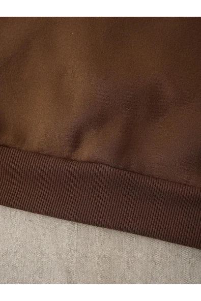 eymore WRSTBHVR 030 STUDİO BASKILI BİSİKLET YAKALI SWEATSHİRT - Resim 3