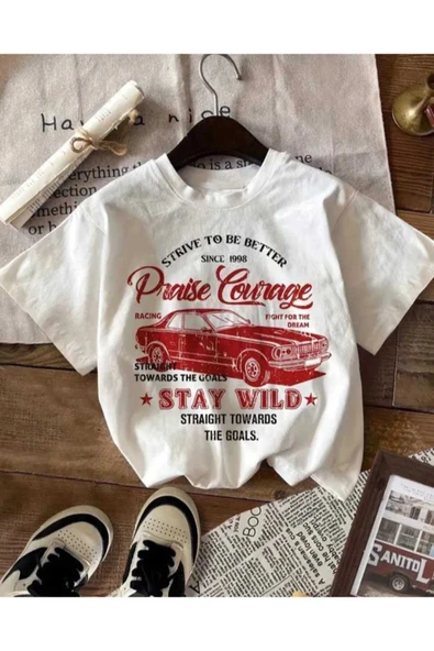 KOZİA OUTDOORS strive to be beter baskılı basic bisiklet yaka unisex tişört ürün görseli