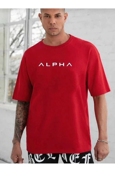 KOZİA OUTDOORS malkoçbey alpha baskılı oversize basic t-şhirt - Resim 8