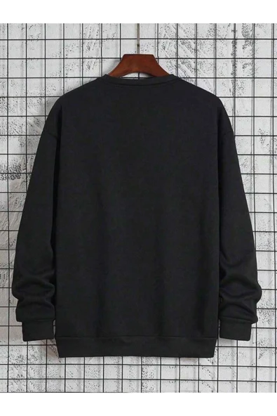 CAST COLLECTİON Erkek Lacivert Bisiklet Yaka Sweatshirt - Resim 5